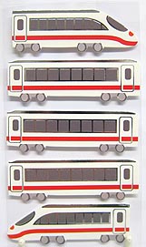 Sticker Stick-Ons Mix Eisenbahn